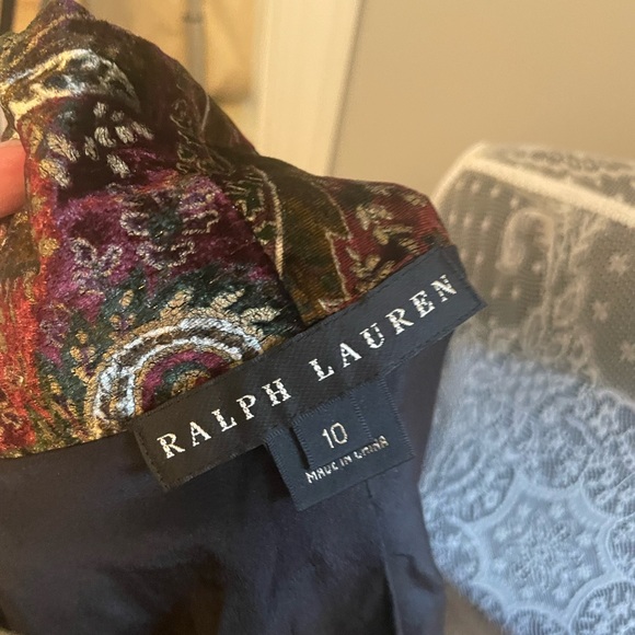 RL Black Label Paisley Blazer Sz 10 - Picture 12 of 15